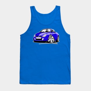 Ford StreetKa Blue Caricature Car Art Tank Top